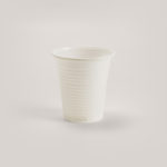 Vaso blanco plástico (100 uds)