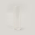 Vaso tubo plástico (10 uds)